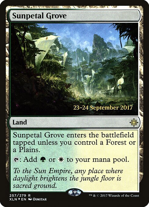 Bosque da Pétala Solar — Ixalan Promos 257s