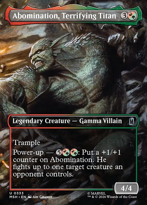 Abomination, Terrifying Titan — Marvel Super Heroes 333