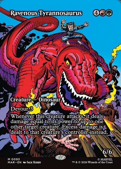 Tiranossauro Voraz — Marvel Universe 93