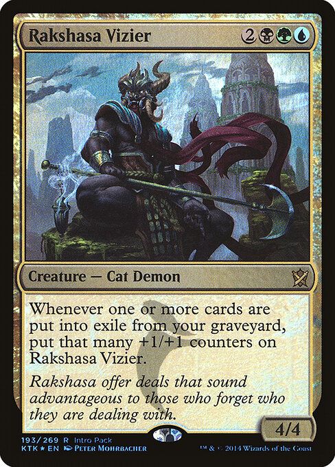 Vizir Rakshasa — Khans of Tarkir Promos 193