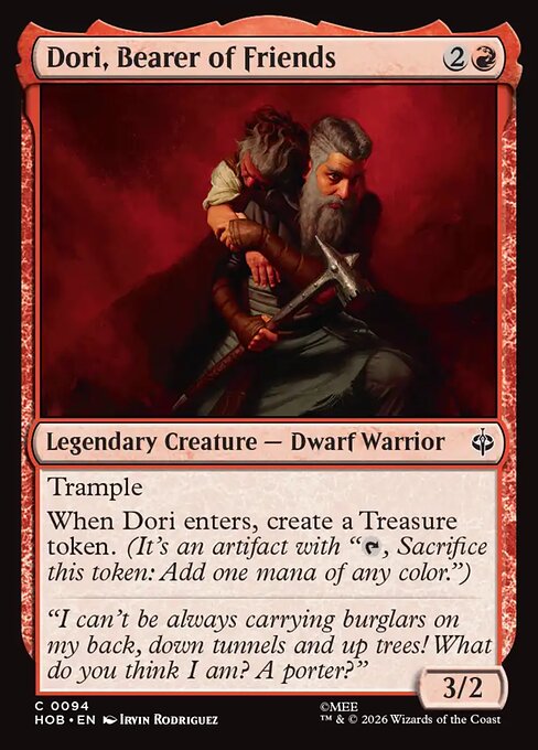 Dori, Bearer of Friends — The Hobbit 94