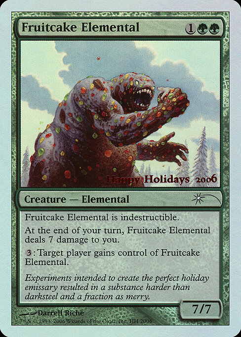 Fruitcake Elemental — Happy Holidays 6