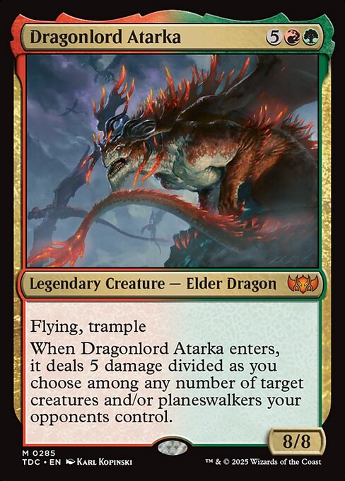 Atarka, Soberana Dragoa — Tarkir: Dragonstorm Commander 285