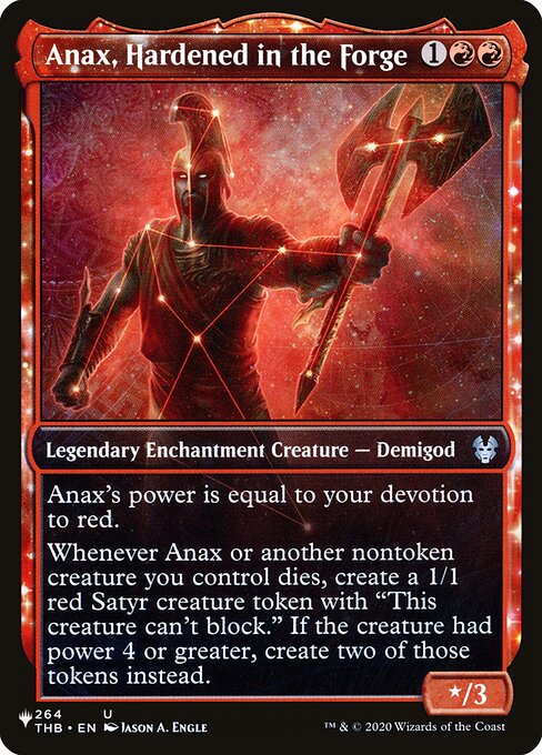 Anax, Temperado na Forja — The List THB-264