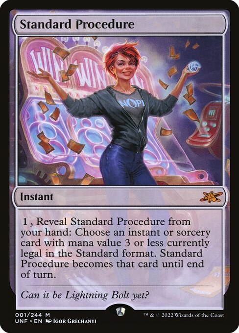 Standard Procedure — Unfinity 1