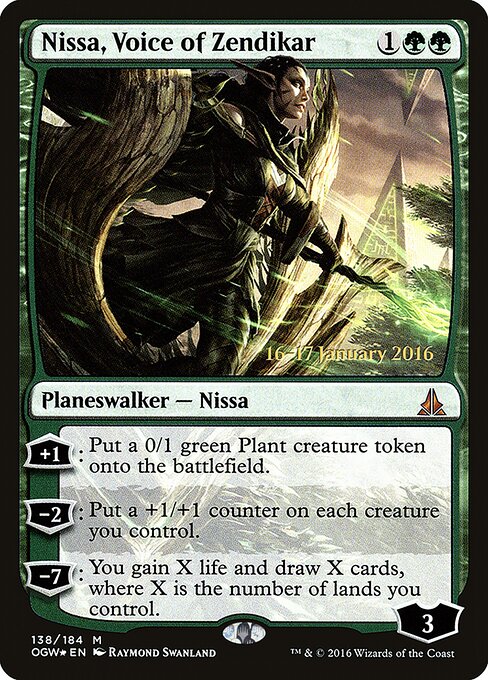Nissa, Voz de Zendikar — Oath of the Gatewatch Promos 138s