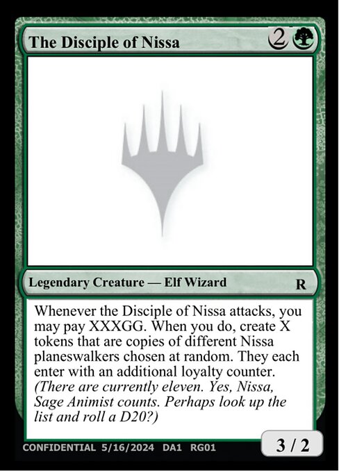 The Disciple of Nissa — Unknown Event RG01b