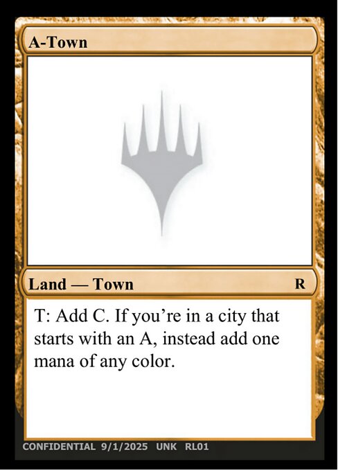 A-Town — Unknown Event RL01e