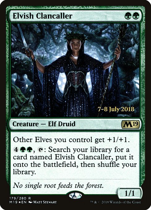 Convocadora do Clã Élfica — Core Set 2019 Promos 179s
