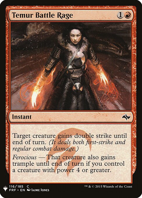 Fúria de Batalha Temur — The List FRF-116