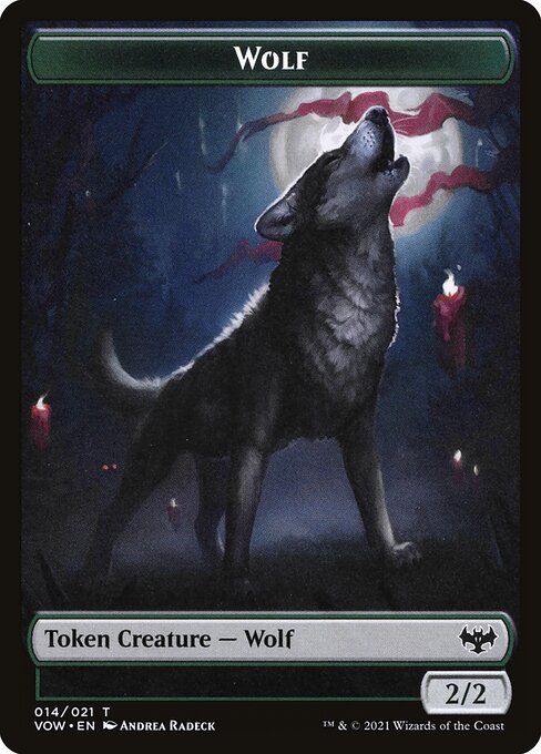 Wolf — Innistrad: Crimson Vow Tokens 14