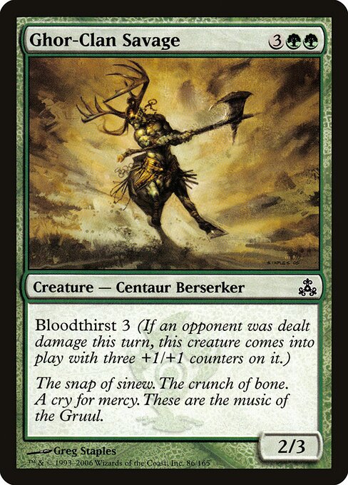 Selvagem do Clã de Ghor — Guildpact 86