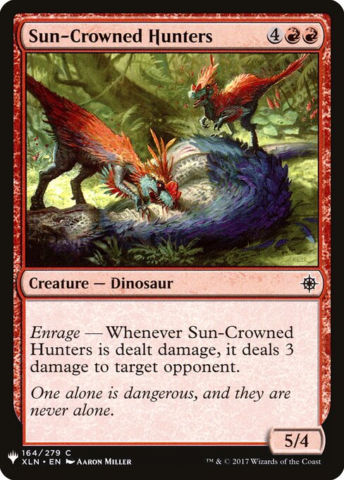 Caçadores Coroa-de-sol — The List XLN-164