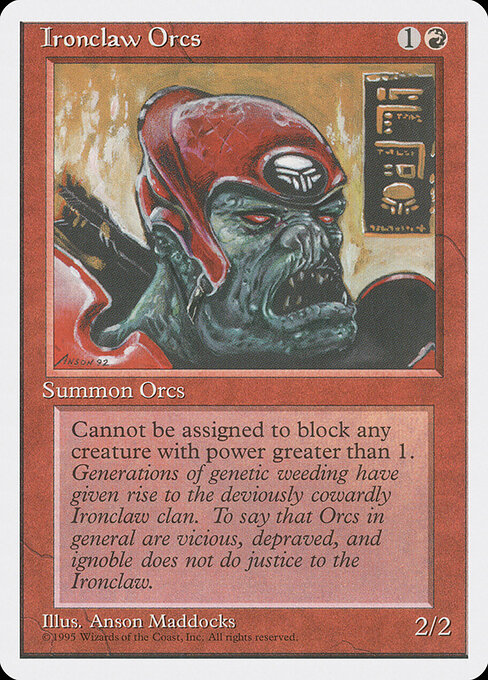Orcs da Garra de Ferro — Fourth Edition 206