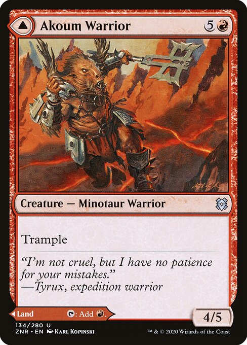 Akoum Warrior — Zendikar Rising 134