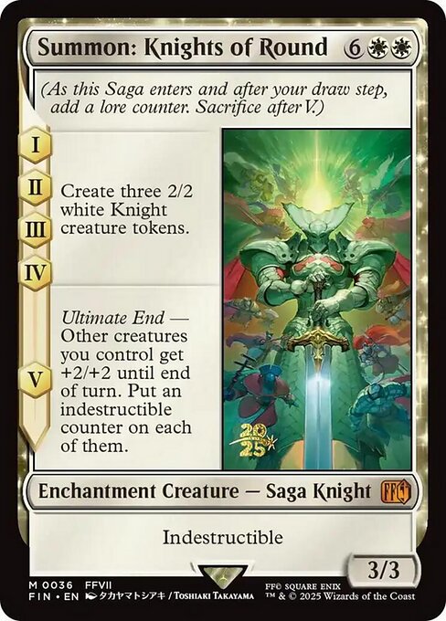 Summon: Knights of Round — Final Fantasy Promos 36s