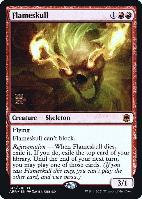 Crânio Flamejante — Adventures in the Forgotten Realms Promos 143s