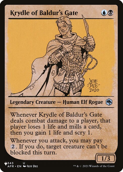 Krydle do Portal de Baldur — The List AFR-343