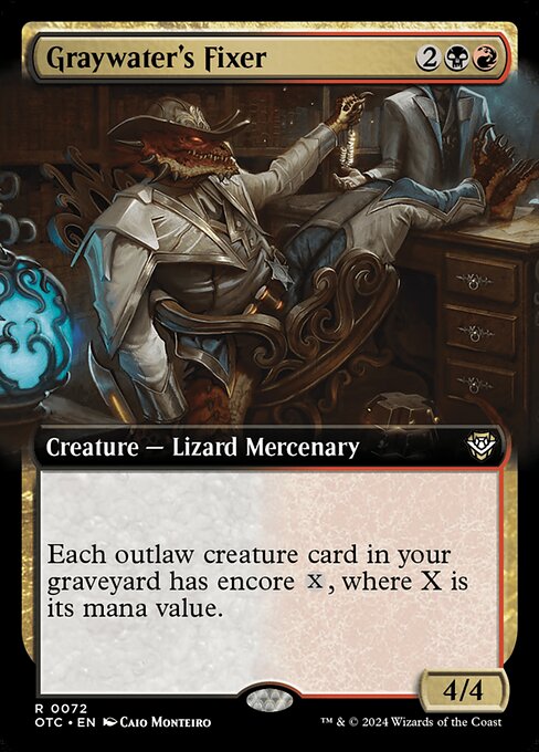 Graywater's Fixer — Outlaws of Thunder Junction Commander 72