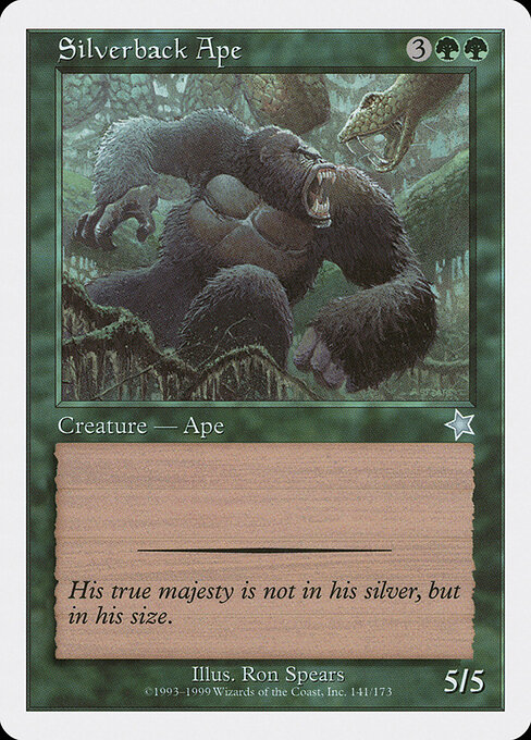 Silverback Ape — Starter 1999 141