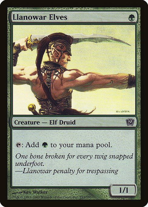 Elfos de Llanowar — Ninth Edition 253★