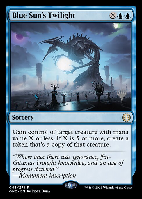 Crepúsculo do Sol Azul — Phyrexia: All Will Be One Promos 43p