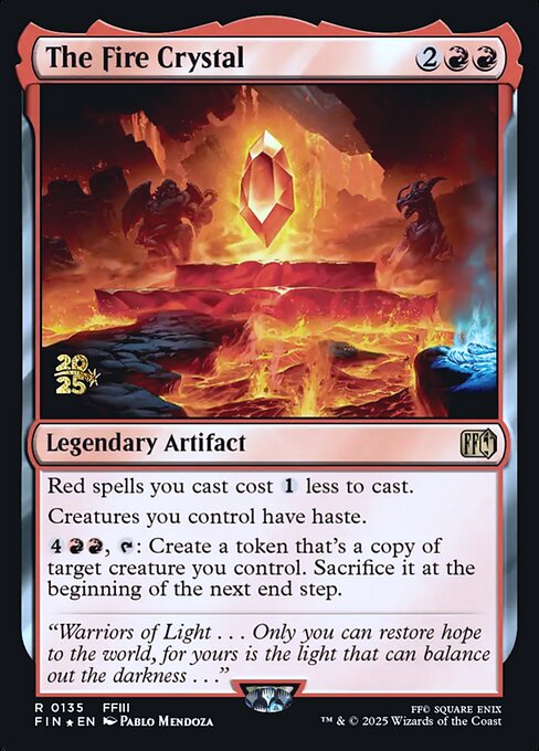 The Fire Crystal — Final Fantasy Promos 135s