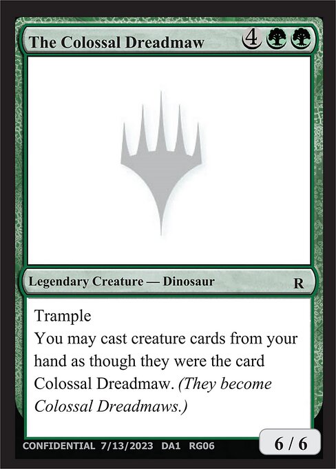 The Colossal Dreadmaw — Unknown Event RG06b