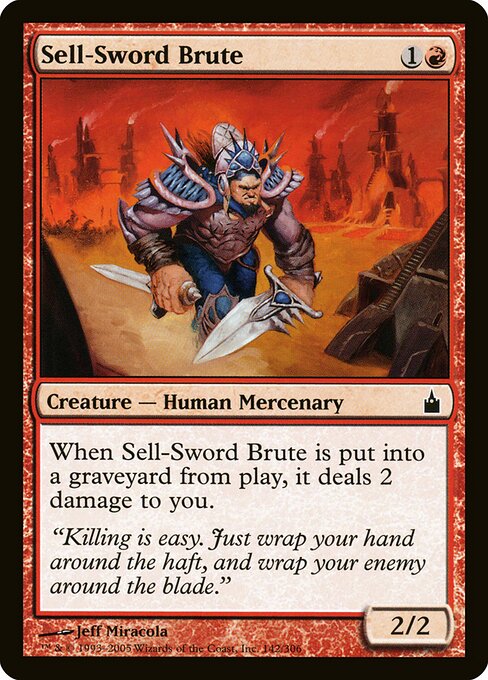 Bruto Vende-Espada — Ravnica: City of Guilds 142