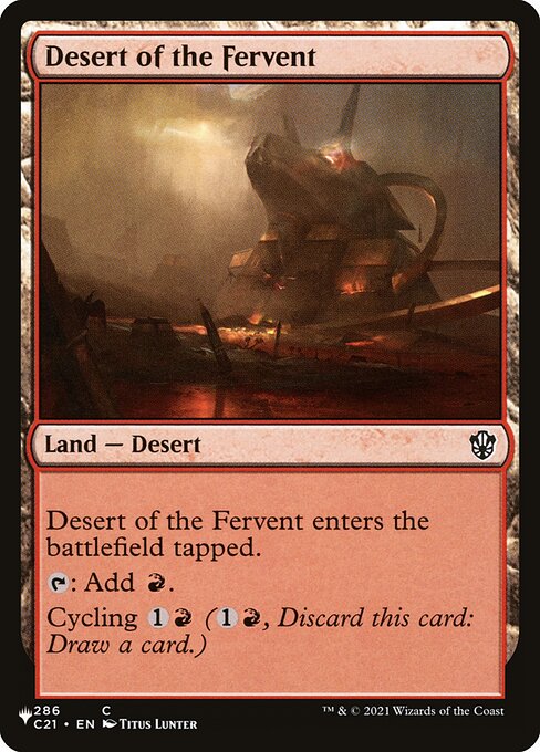 Deserto da Fervorosa — The List C21-286