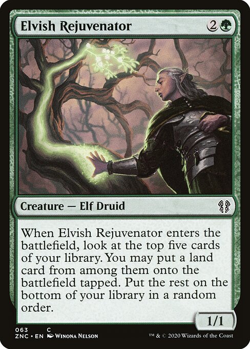 Rejuvenescedor Élfico — Zendikar Rising Commander 63