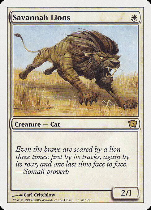 Leões da Savana — Ninth Edition 41