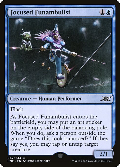 Focused Funambulist — Unfinity 47