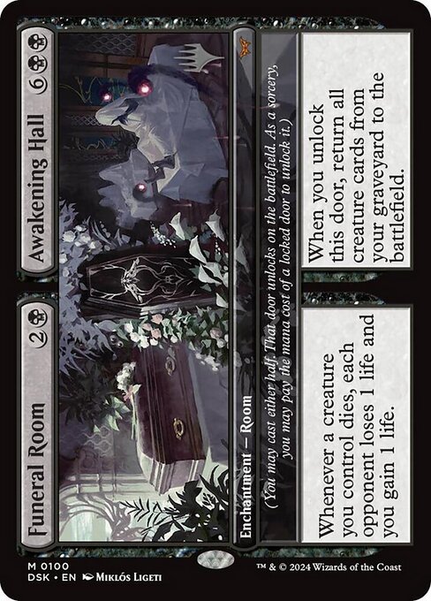 Funeral Room // Awakening Hall — Duskmourn: House of Horror Promos 100p