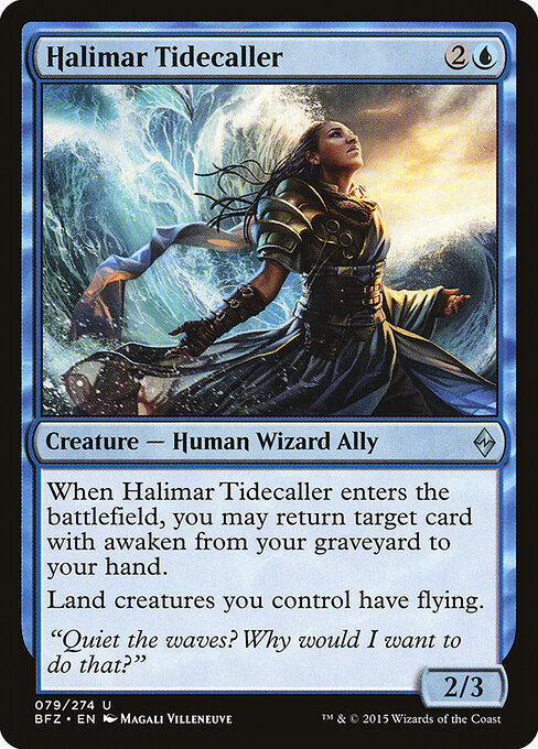Convocadora das Marés de Halimar — Battle for Zendikar 79