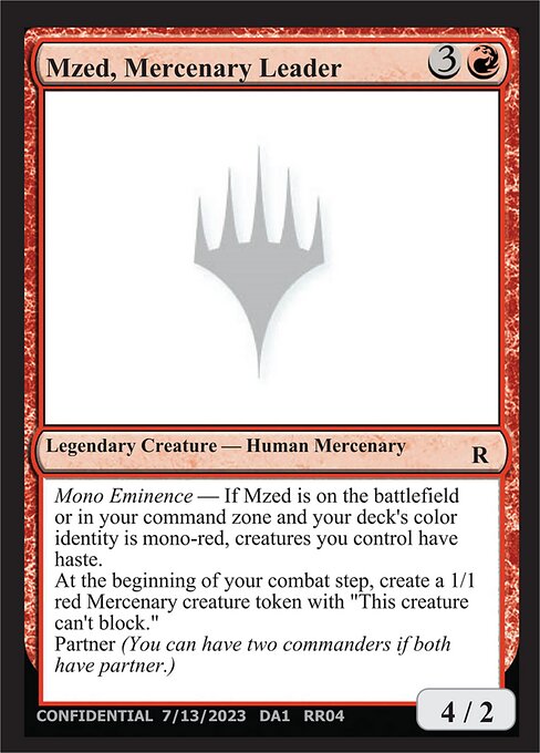 Mzed, Mercenary Leader — Unknown Event RR04a