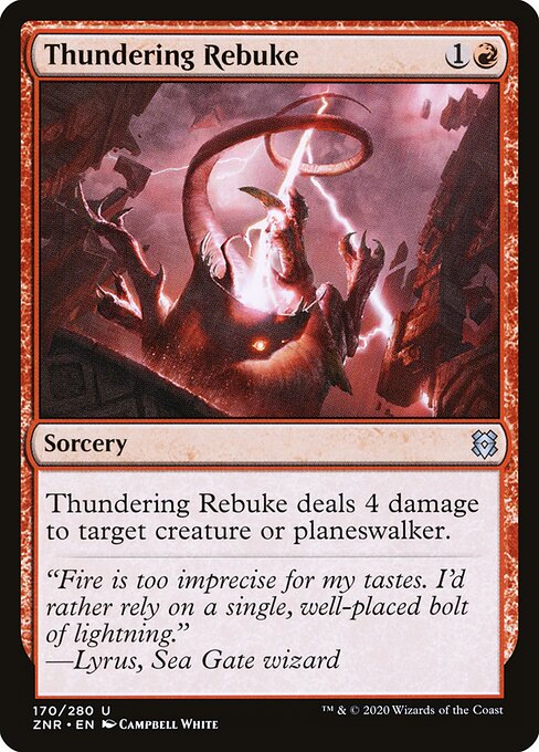 Repreensão Trovejante — Zendikar Rising 170