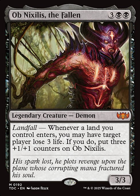 Ob Nixilis, o Caído — Tarkir: Dragonstorm Commander 192