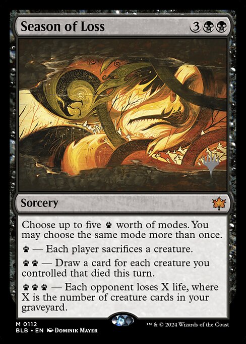 Season of Loss — Bloomburrow Promos 112p