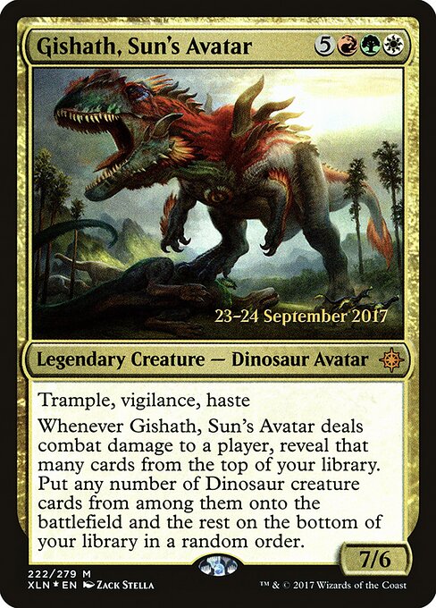 Gishath, Avatar do Sol — Ixalan Promos 222s