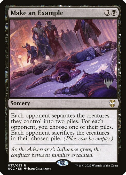 Fazer de Exemplo — New Capenna Commander Promos 37p