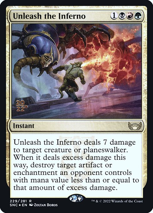 Soltar o Inferno — Streets of New Capenna Promos 229s