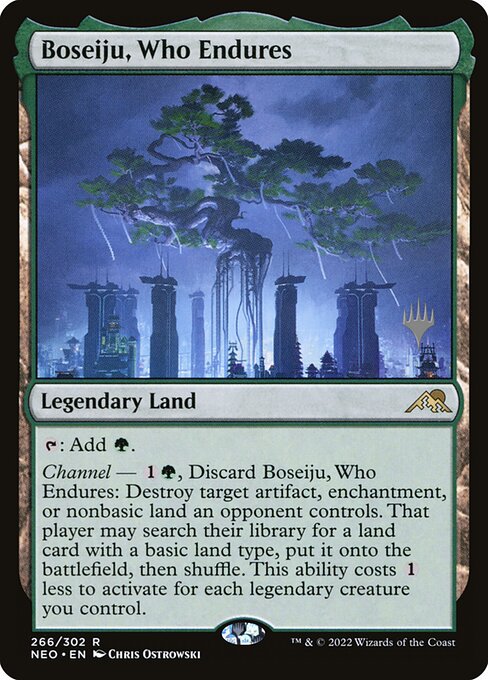 Boseiju, a Persistente — Kamigawa: Neon Dynasty Promos 266p