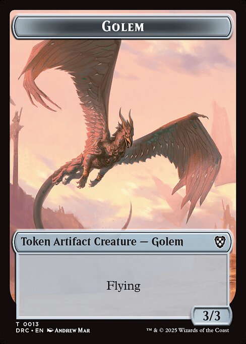 Golem — Aetherdrift Commander Tokens 13