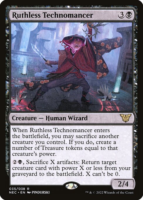 Tecnomante Impiedoso — Neon Dynasty Commander 35