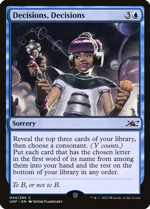 Decisions, Decisions — Unfinity 44