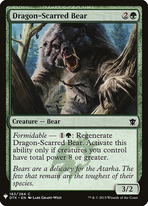Ursa da Cicatriz de Dragão — The List DTK-183