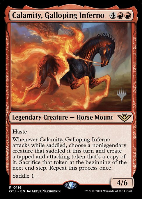 Calamidade, Inferno Galopante — Outlaws of Thunder Junction Promos 116p