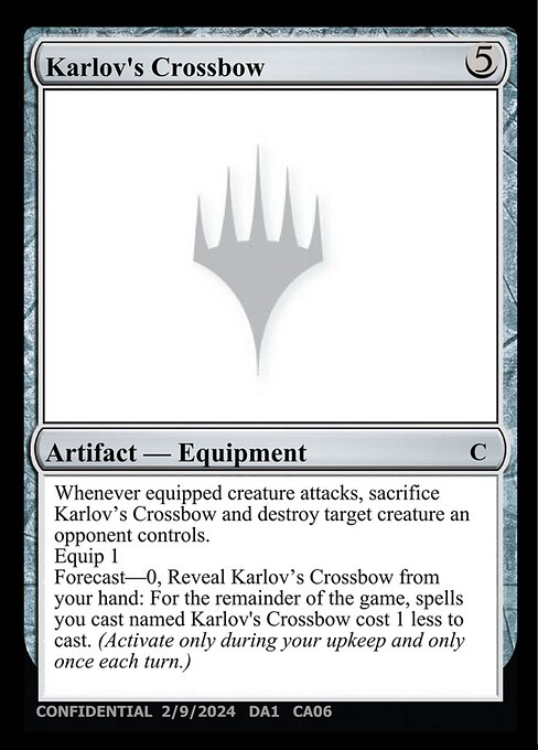 Karlov's Crossbow — Unknown Event CA06a
