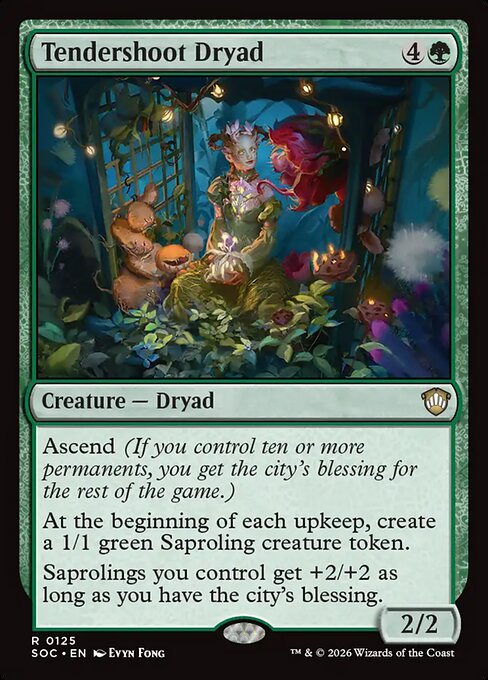 Dríade Germinadora — Secrets of Strixhaven Commander 125